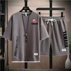 2026 Yamaha Racing Men's Sport Clothing Set Spring/Summer Short Sleeve T-Shirt & Sports Shorts Running Men's Athletic Wear