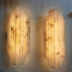 Natural Marble Wall Lamp for Villa Living Room Bedroom Bedside Corridor Stair Spanish Alabaster Decor Lighting Designer Light