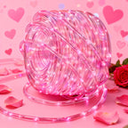 Solar Tube Rope String Lights Outdoor,22M/17M/12M/7M Solar Fairy Lights IP54 For Decor Outdoor Garden Deck Tree Yard Fence