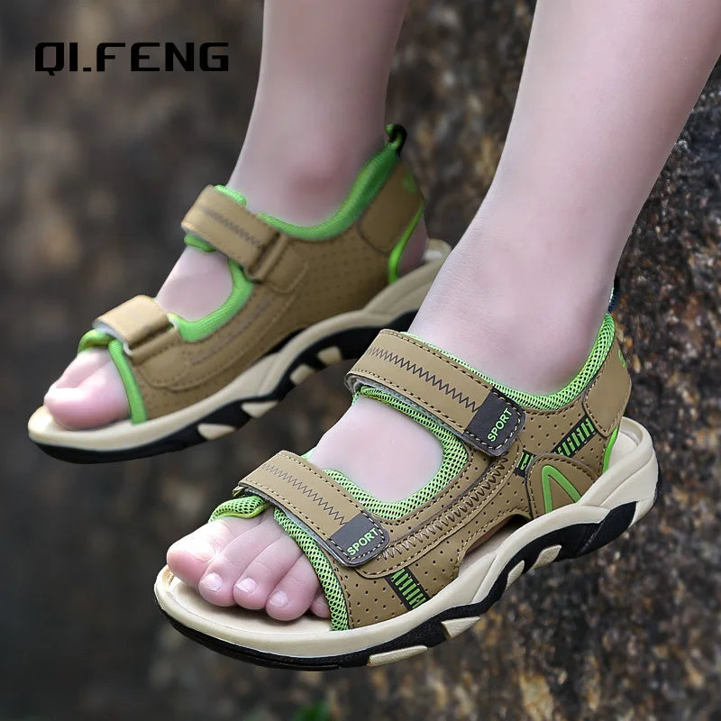 Summer Breathable Sandals Children's Beach Shoes Boys and Girlss Shoes Student Casual Sandals Anti slip Wear Resistant Footwear