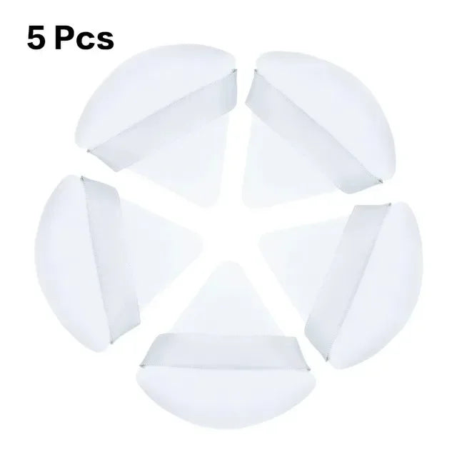 2/5/10/20Pcs Triangle Velvet Powder Puff Pizza Flours Mini Face Makeup sponge Cosmetics Washable Lightweight Makeup Tool