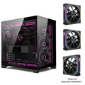 Power train Dreamland PRO PC gaming case ATX MATX ITX motherboard 360water-cooled Sea view room Double-sided glass computer case
