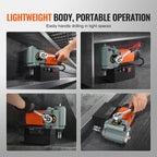 SucceBuy Magnetic Drill Press 1300W Low Profile Mag Drill Light Weight Portable Mag Drilling Machine with Cooling Device