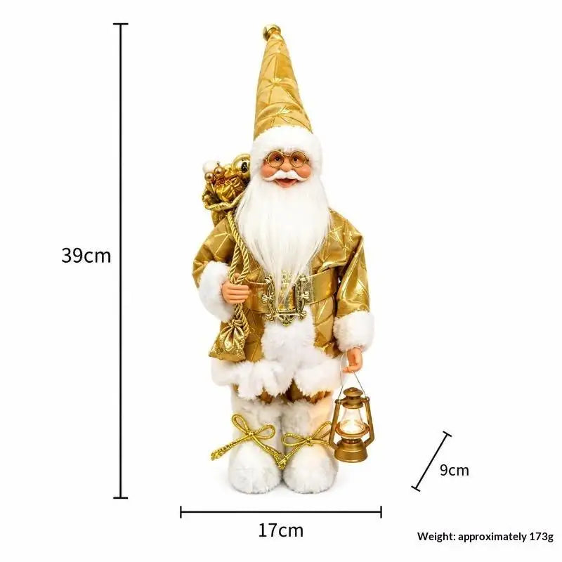 2026 Christmas Decoration For Home Santa Claus Plush Doll 30cm Navidad Party Decor Xmas Ornaments New Year Gift