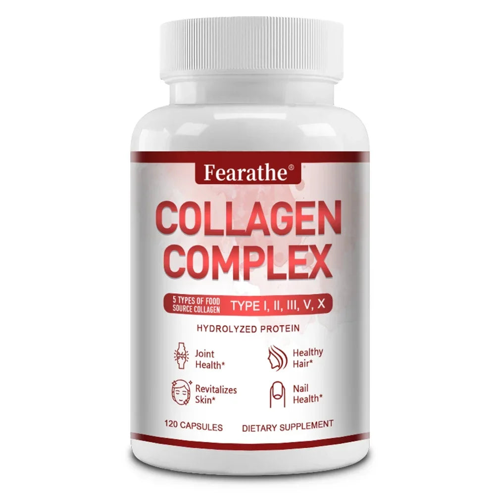 Multiple Collagen - Supports Skin, Hair, Nails and Joints Health, Support Cell Health, Anti-aging, Antioxidant, Women & Men