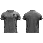2026 New Sports short-sleeved men's fitness T-shirt with round neck, elastic and breathable cotton training suit