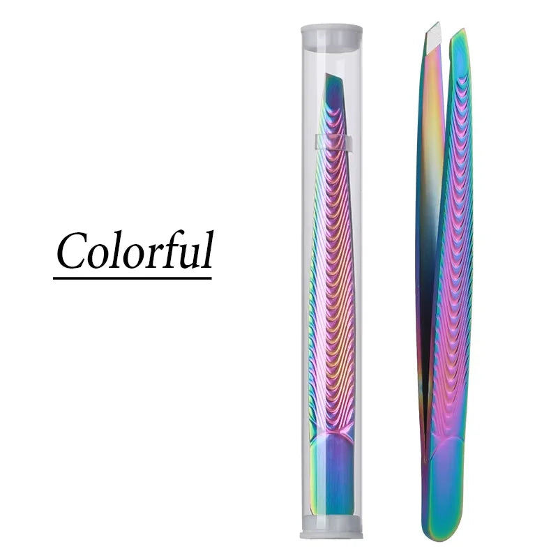 Professional tweezers are specially used in beauty salons to pick up eyebrows, face, eyelashes, hair removal and makeup tools