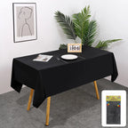 Disposable Table Cloth for Retangle Table Decorative Plastic Tablecloth for Parties Picnics Camping Waterproof Stain-Resistant