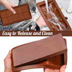 Large Thick Silicone Chocolate Bar Mold 1 Pack Easy Release DIY Stuffed Jelly Candy Bar Mold For Household Homemade Baking Mould