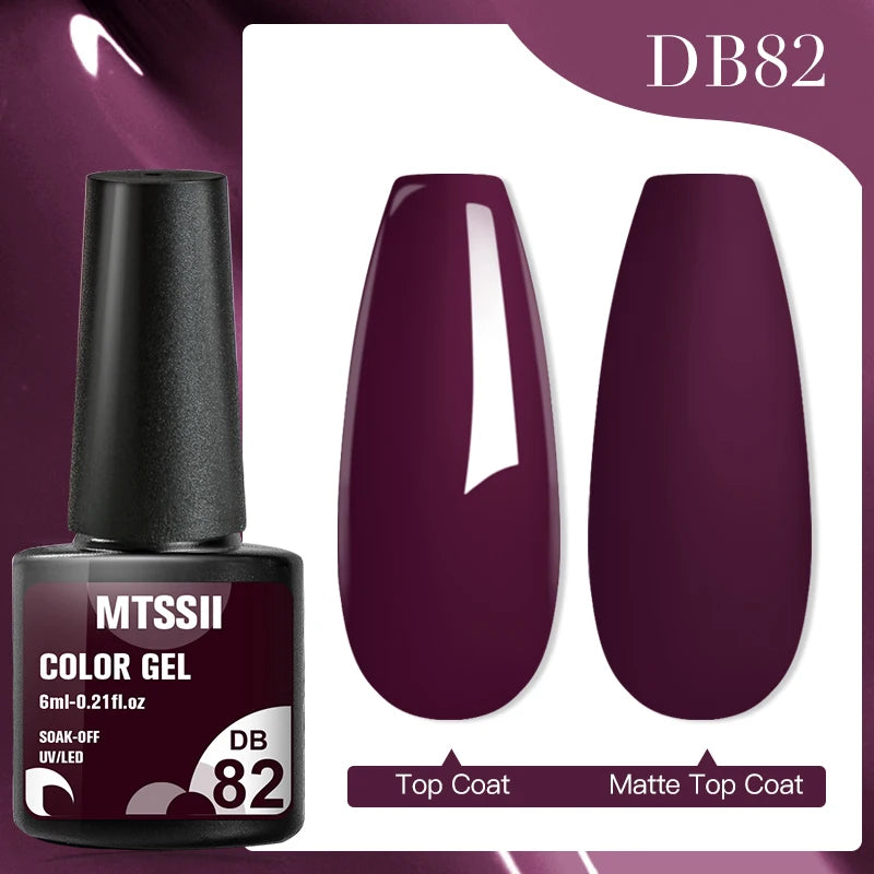 Mtssii 7ML Colorful Reflective Gel Nail Polish Glitter Sparkling Flash Glitter Gel Polish Semi Permanent Varnish Soak Off Nails