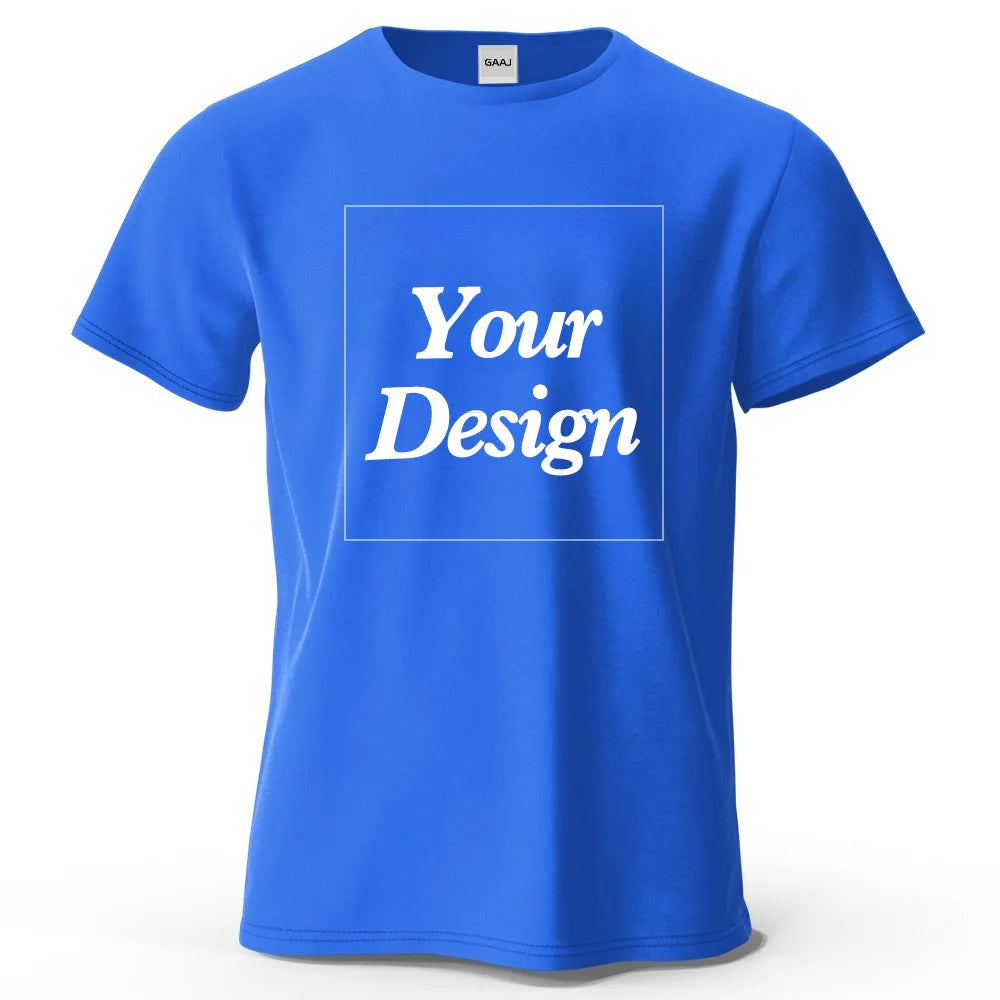 Custom T shirt Customized tshirt Personalized Tee Shirt Diy Print Your Photo Brand Logo Text Men Women 100% Cotton Premium Gift