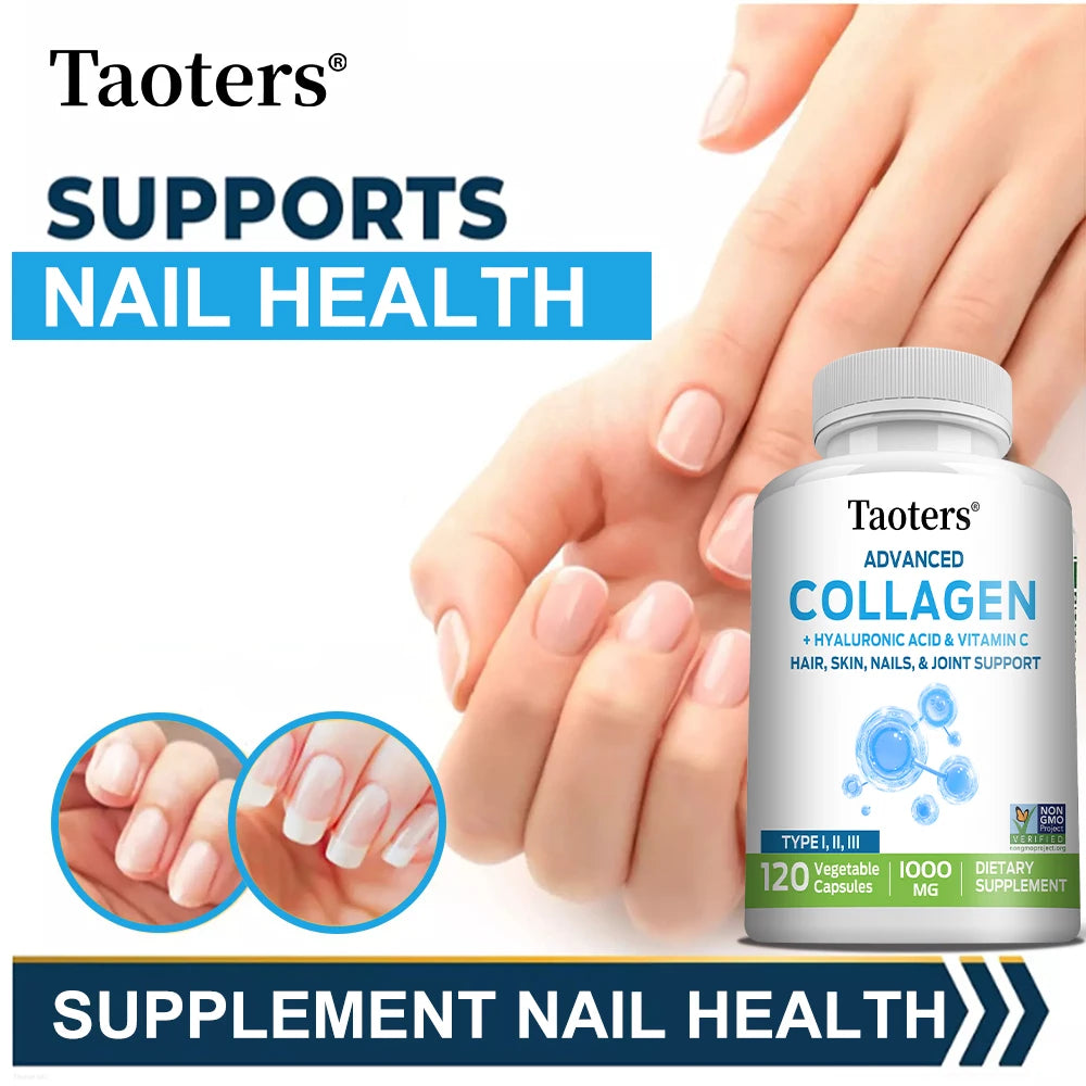 Multi Collagen Supplement - Vitamin C Whitening Skin Care Anti-aging Biotin Type I II III VX Hydrolyzed Collagen Supplement
