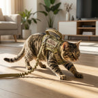 Tactical Military Vest Pet Harness and Leash Set for Cats and Dogs