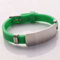 Fashion Couple Bracelets Stainless Steel Silicone Multi-color Wristband Valentine's Day Gifts Jewelry