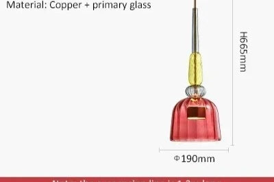 Modern Led Colorful Glass Pendant Lights For Kitchen Dining Room Island Restaurant Hanging Lamp Ceiling Chandeliers Decoration
