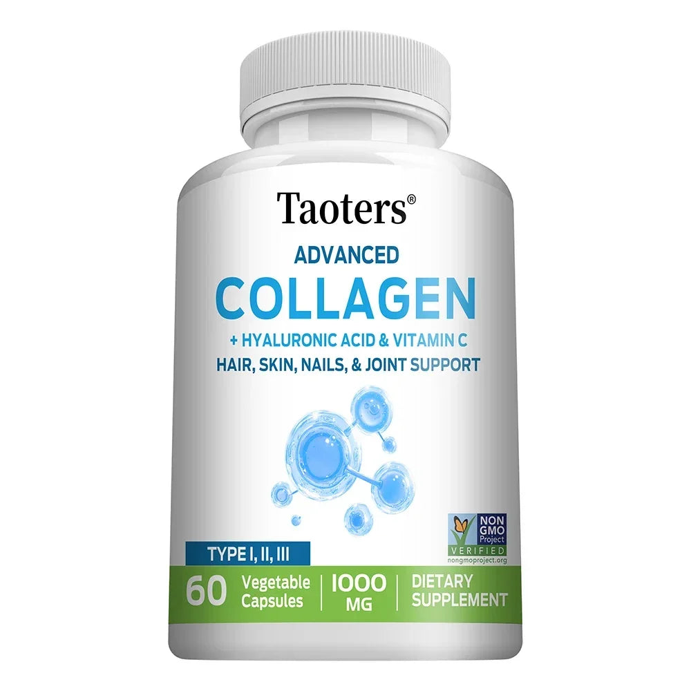 Advanced Collagen Supplement - with Hyaluronic Acid, Supports Skin & Hair Health, Boosts Immunity & Maintains Overall Well-being