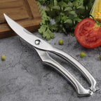 Stainless steel scissors Kitchen special multifunctional cutting food scissors Powerful sharp scissors for chicken bone barbecue