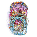 31BB Fashionable Glass Bead Bracelet Set 30pcs Colorful Bracelets for Women Foot and Hand Chain Great for Travel and Vacation
