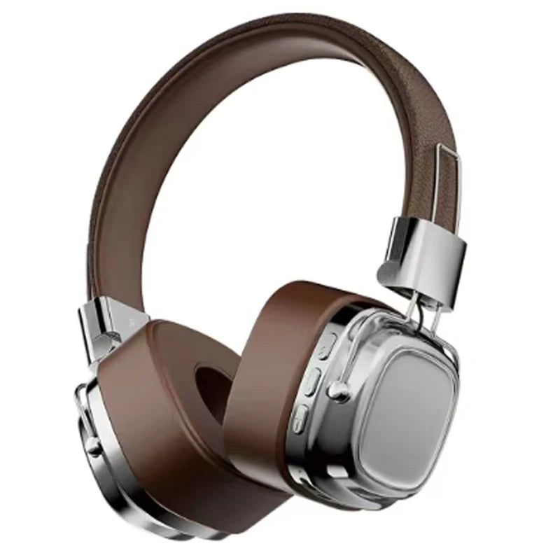 Retro On Ear Headphones Wireless Bluetooth 5.3 Headsets HIFI Stereo Sounds Gaming Earphones TF/AUX Music Player Noise Reduction