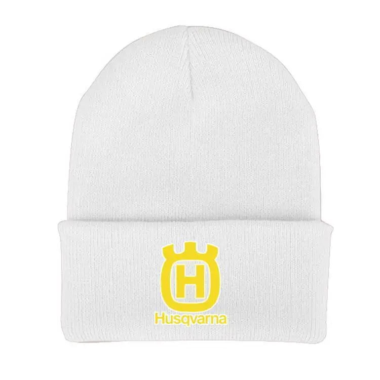 For Husqvarna Motorcycle Enthusiasts Knitted Hats Windproof Hats For Autumn and Winter Warm Hats Baseball Hats Trendy Cold Hats