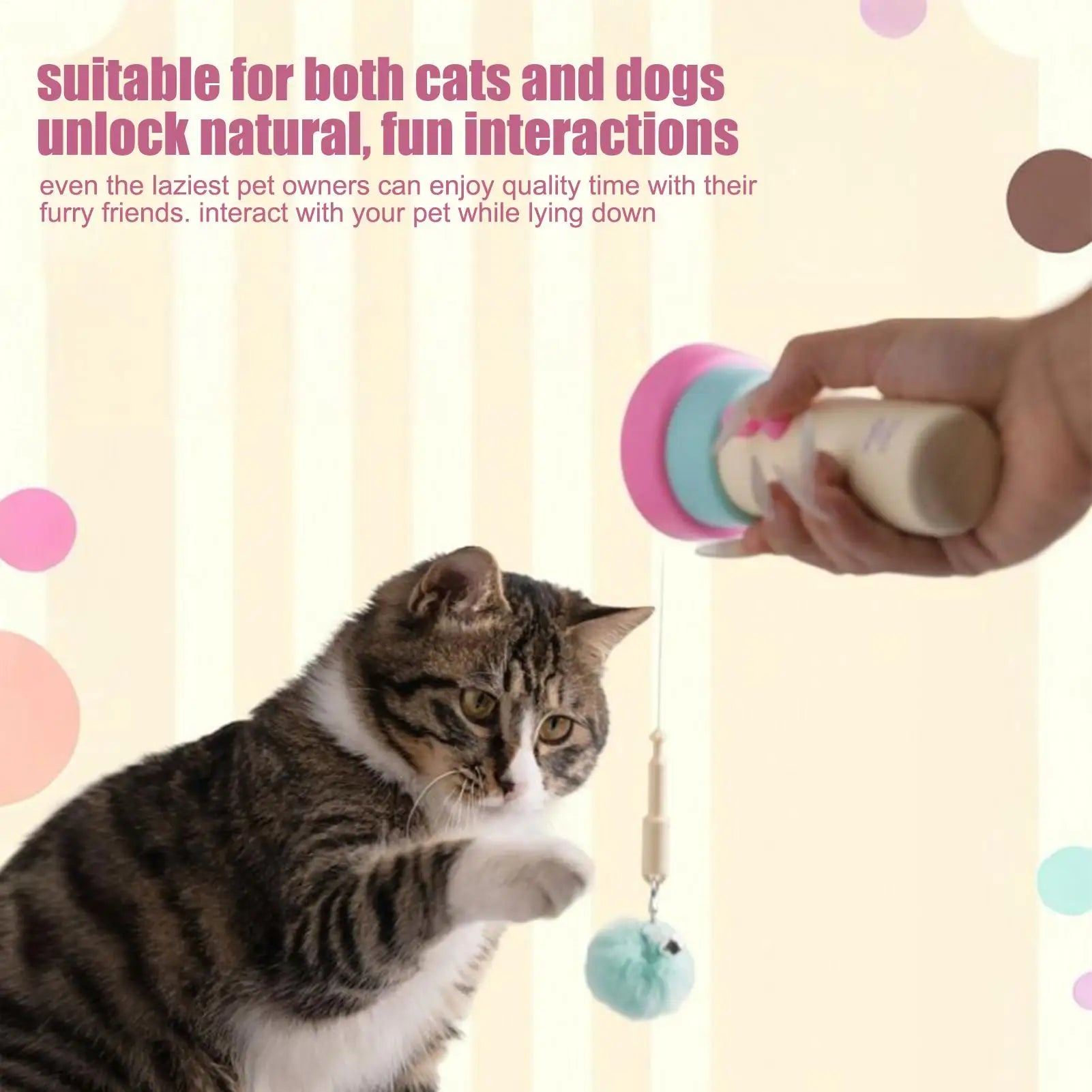 Electric Cat Toy Interactive Teaser USB Charging Entertainment Toy for Kitten Boredom Relief Exercise Training Enrichment Daily