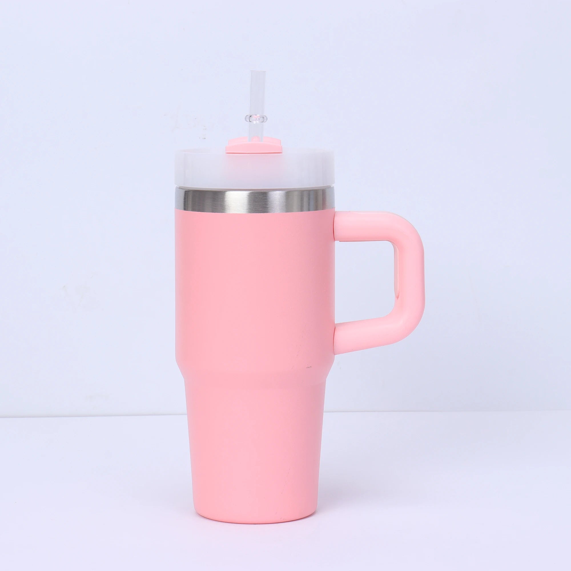 Mini 14oz Stainless Steel Tumbler Insulation Coffee Cup Water Bottle Mug With Straw In-Car Vacuum Flasks Mug For Holiday Gifts