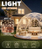 Dome Tent for Garden , Geodesic Dome Greenhouse with TPU Clear Cover, Waterproof Garden Bubble Dome Tent House with, Customized