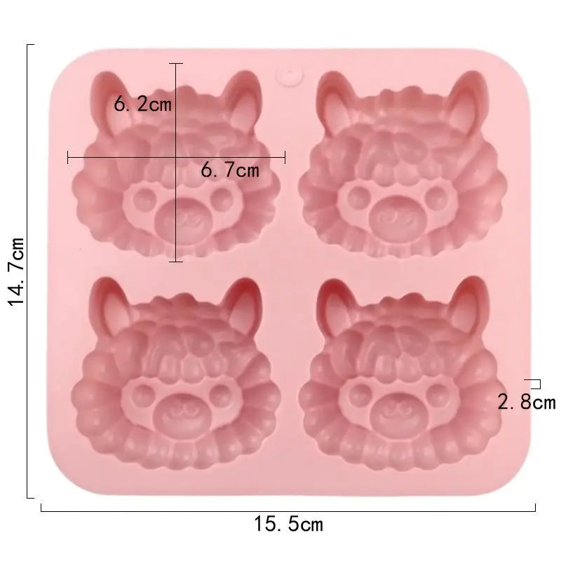 Cartoon Alpaca Silicone Mold For Soap Making Supply Jelly Candy Chocolate Ice Cube Tray Animal Cookies Cake Decor