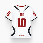 Mens Anime Jersey Blue Lock Sae Itoshi Role Playing 3d Print T-shirt T shirt Breathable Men Women Fashion Oversized Short Sleeve