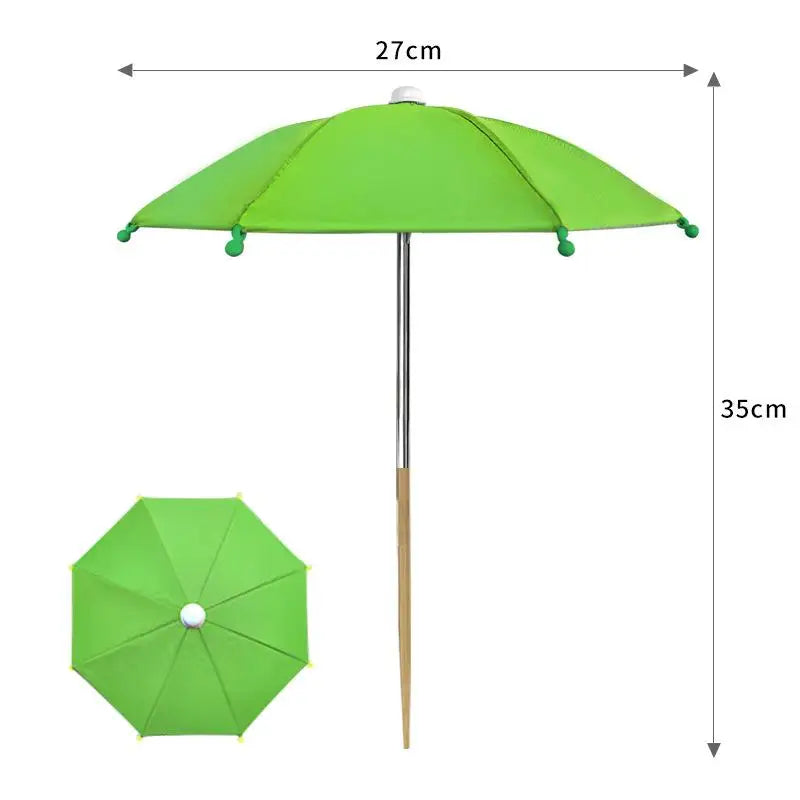 Round Garden Plant Umbrellas Adjustable Height Waterproof For Outdoor Courtyards Backyard Parasol Plant Sun Protecting