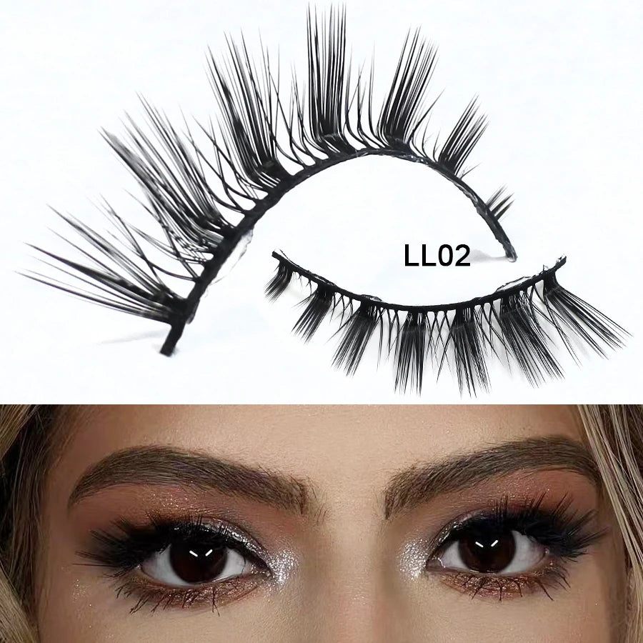 RED SIREN L Shape Cat Eye Lashes New Design Wispy Natural Mink Lashes Korean Makeup Eyelash