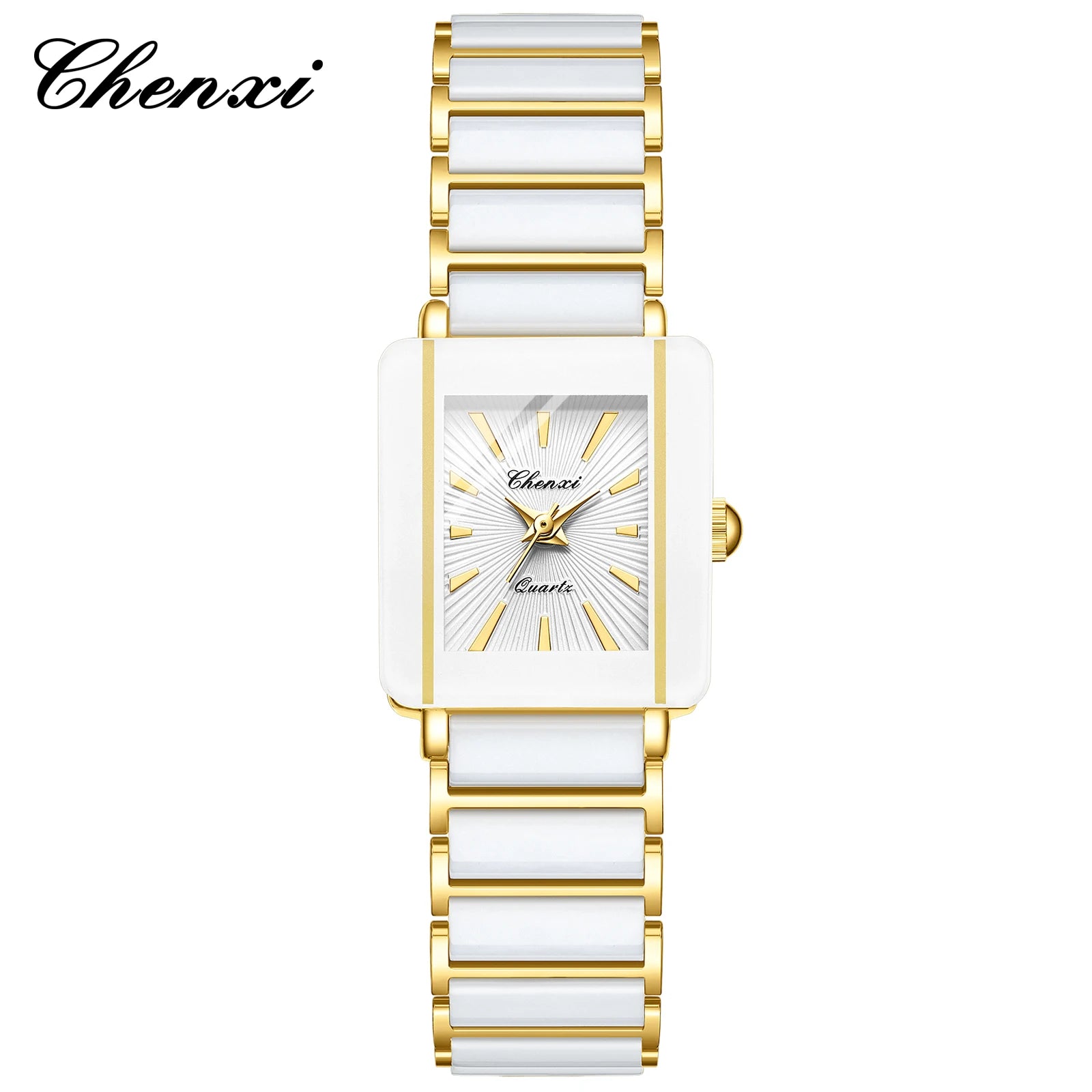 CHENXI Fashion Luxury Couple Watches Top Brand Men Women Quartz Wristwatch Lover Waterproof Stainless Steel Valentine Gift