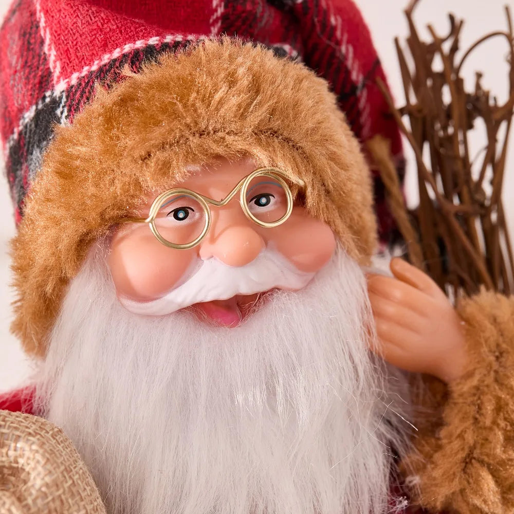 1pc Collectible Dolls Sitting Santa Claus Decorations Gift for Friends Indoor Decoration Atmospheric New Year Christmas Gift