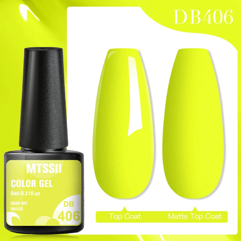Mtssii 7ML Colorful Reflective Gel Nail Polish Glitter Sparkling Flash Glitter Gel Polish Semi Permanent Varnish Soak Off Nails