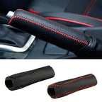 Car Leather Gears Handbrake Cover for Audi A3 8L 8P A4 B6 B7 B8 A6 C5 C6 4F RS3 Q3 Q7 TT