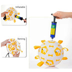Dog Interactive Football Toys Children Soccer Dog Outdoor Training Balls Pet Sporty Bite Chew Teething Ball With Cute Printing