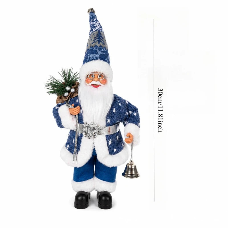 1PC  Santa Claus Ornament Christmas/New Year Home Desktop/Window/Fireplace Decoration Creative Festive Atmosphere Decoration