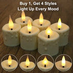 LED Candles 24/12 Pack Flameless Flickering Tea Light Warm White Candle for Party Wedding Birthday Christmas Gifts Home Decor