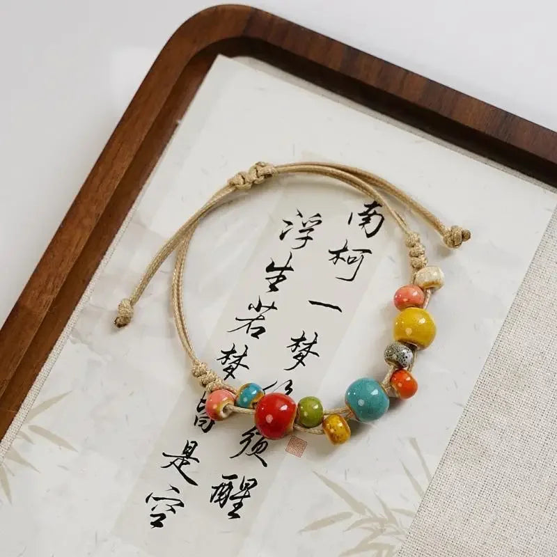 Ceramic Bracelet with Long Lasting Colors Stylish Beaded Wristband for Everyday Wear Party Travel Bracelets Pulseras Бижутерия
