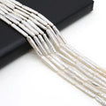 Natural Freshwater Pearl Beaded Long Strip Loose Spacer Beads for Jewelry Making Diy Bracelets Necklaces Accessories 5X20MM