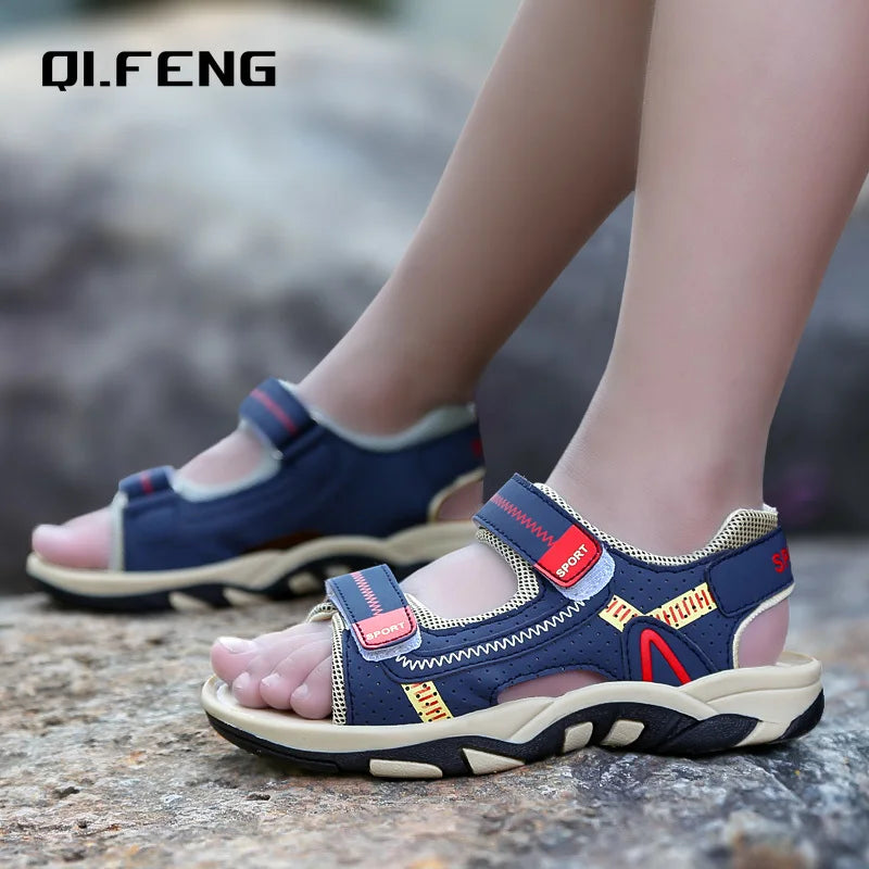 Summer Breathable Sandals Children's Beach Shoes Boys and Girlss Shoes Student Casual Sandals Anti slip Wear Resistant Footwear