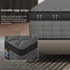 ENSHUI 12/14 Inch Hybrid Mattress Twin Full Queen King – Bed In A Box With Gel Memory Foam And Pocket Springs For Pressure Relief, Cool Breathable Sleep And Edge Support – Medium Firm, Durable, Fiberglass-Free And Odorles