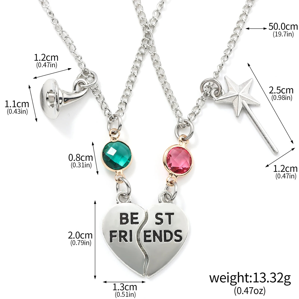 Wicked Charm Bracelets - Rhinestone Crown Witch Hat BFF Friendship Matching Couples Valentine's Day Gifts Jewelry for Fans Party