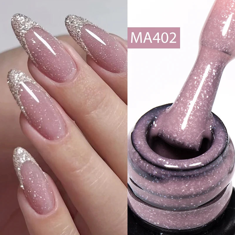 7ml Nude Rubber Base Gel, 68 Colors, DIY Nail Art Supplies Gel for Nails Design, UV LED Soak Off, Easy to Apply, Long Lasting