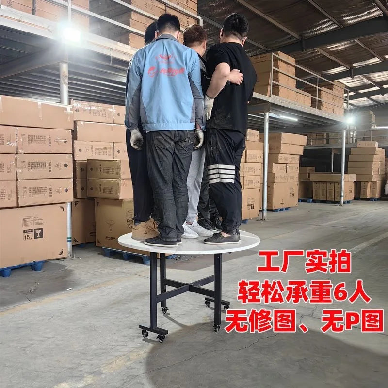 100/120cm round Dining Table for Home Living Room Portable Foldable And Storage Table for Kitchen And Restaurant