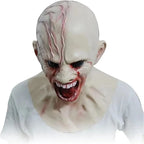 Mask Creepy Halloween Props Scary Realistic Face Mask For Adult Party Cosplay Costume Horror Props Scary Halloween Cosplay Mask
