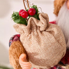 1pc Collectible Dolls Sitting Santa Claus Decorations Gift for Friends Indoor Decoration Atmospheric New Year Christmas Gift