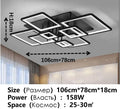 Modern Living Room Acrylic Led Ceiling Lamp Bulb 220v Black Bedroom Study Ceiling Light Home Dining Room Lighting Lustre Fixture