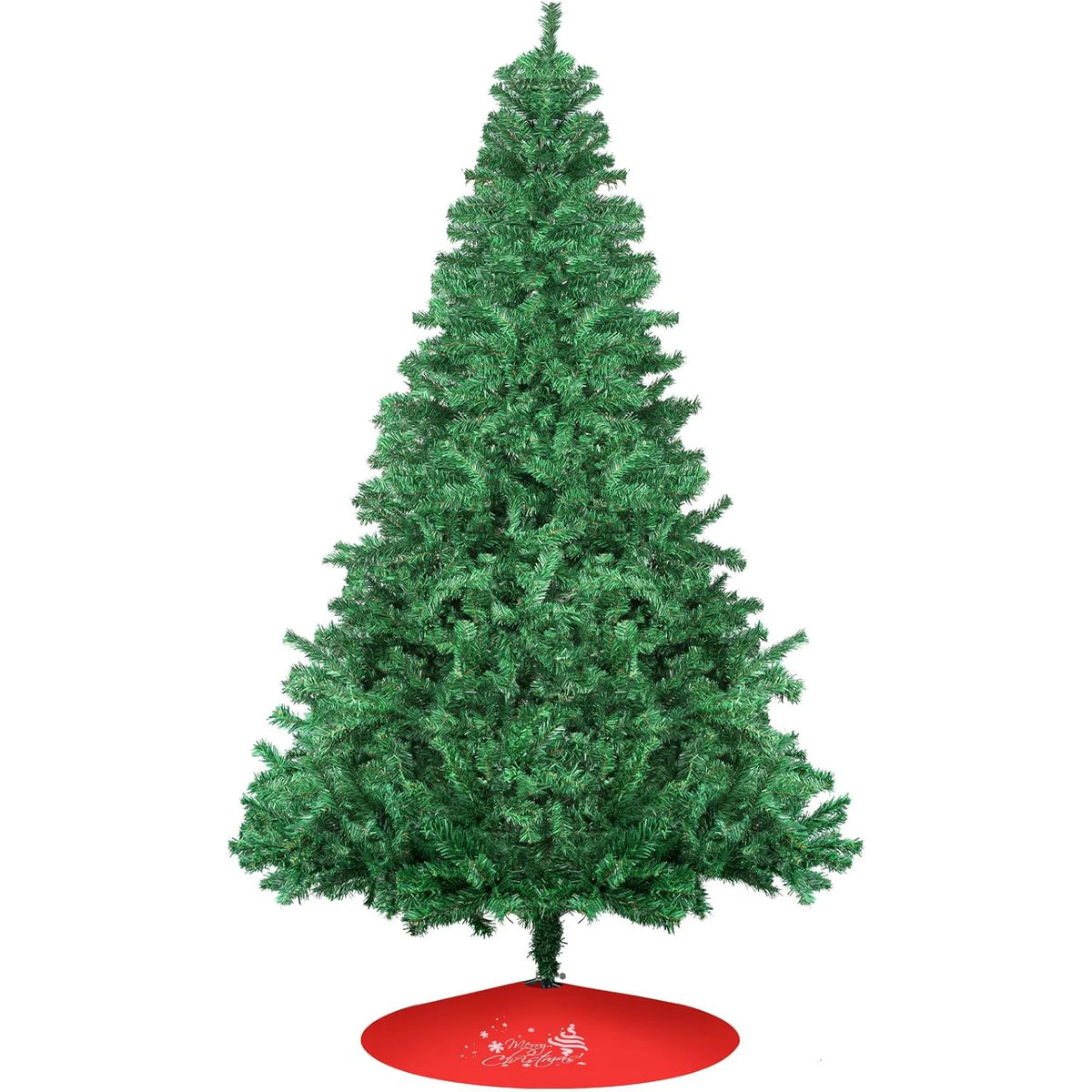 7FT/2.1M 1000 Branch Artificial Christmas Tree, Essential Home Decoration for Christmas, Christmas Gift (No Lights/Ornament)
