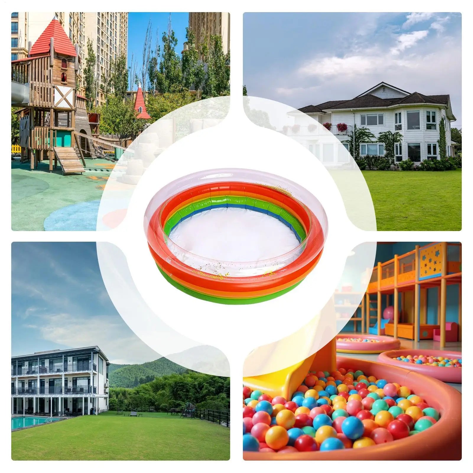 Thickened Inflatable Baby Swimming Pool Sea Ball Pool Portable Outdoor Children Basin Bathtub Infant Water Game Play Pool